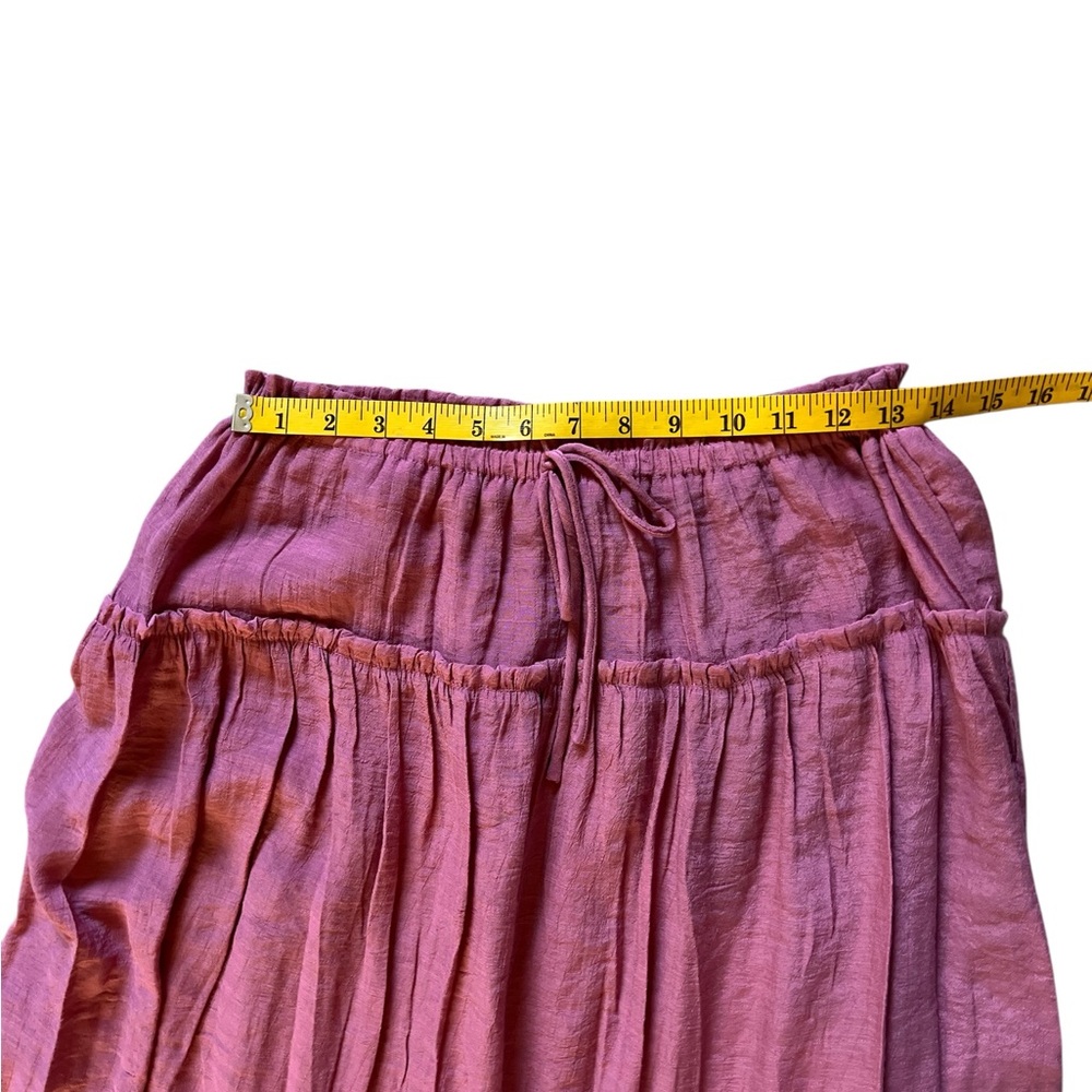 Bobeau Dark Blush Deep Rose Maxi Skirt Size M NWT - Picture 8 of 11